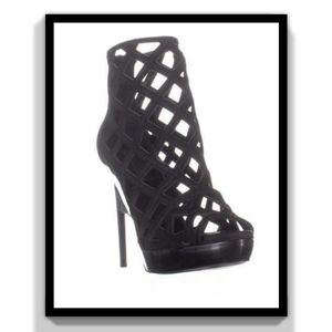 Burberry Laser Cut Ankle Bootie Sandal